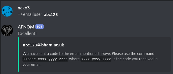 afnom email dm