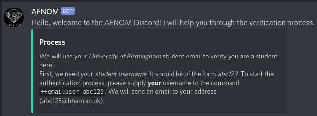 afnom verify dm